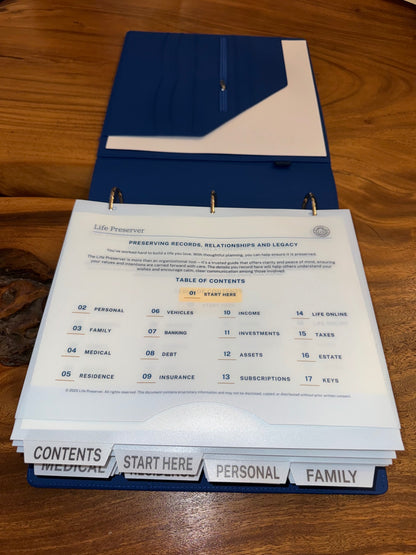 Life Preserver Binder